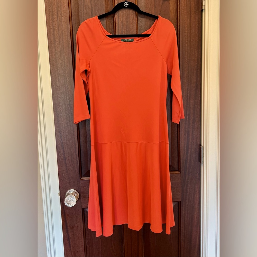 Lauren Ralph Lauren Exclusive Orange Dress in Size Medium